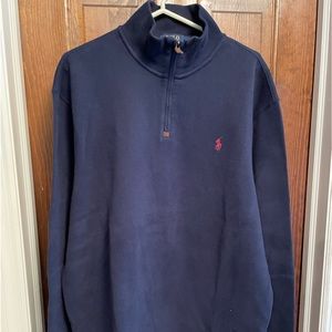 Navy Quarter zip sweater! XL Ralph Lauren Polo